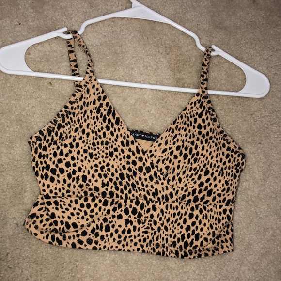 Brandy Melville Tops - Brandy melville cheetah print tank top